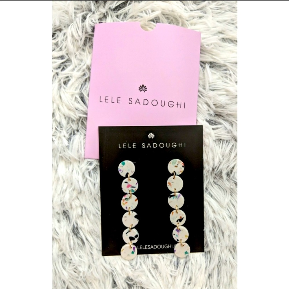 Lele Sadoughi Circle Garland Earrings NEW